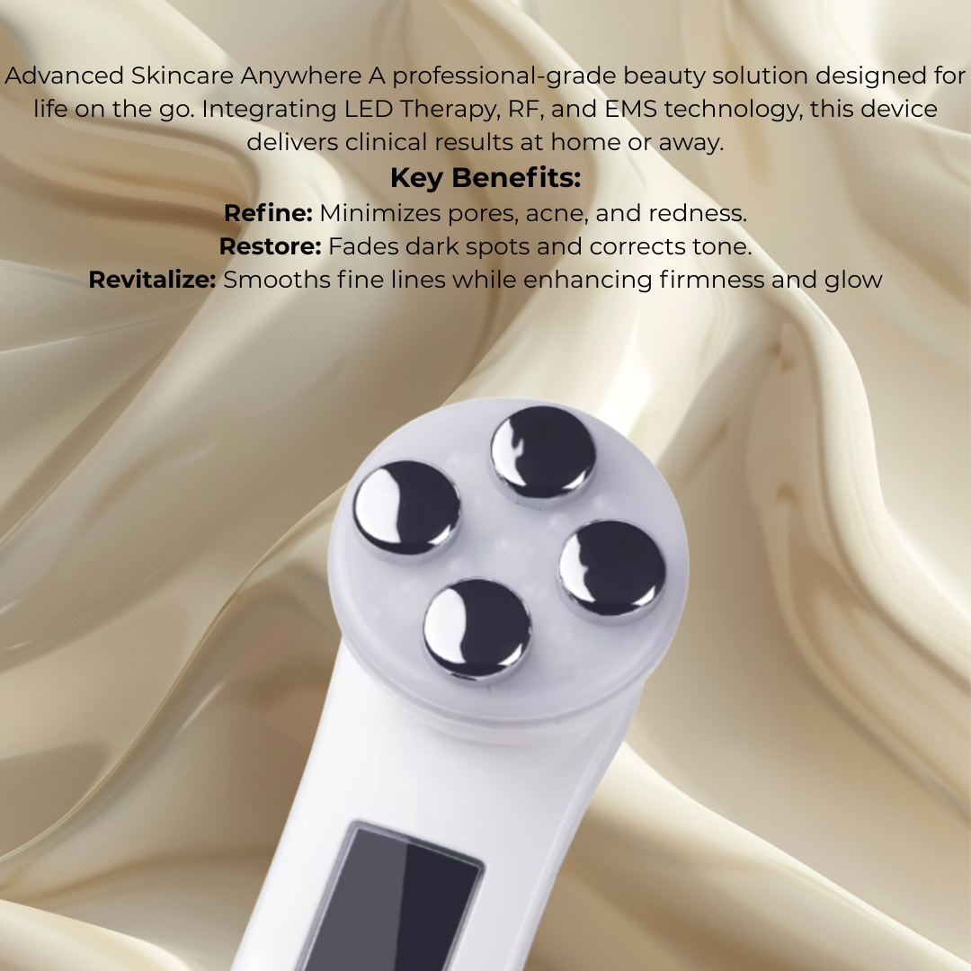Lumivessence™ 3-in-1 Microcurrent Facial Massager | Heat & Vibration Sculpting Gua Sha Tool